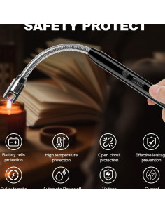 Encendedor Eléctrico VisliHH WSL-01 Recargable USB 2 Pzs 2