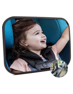 Espejo de Coche para Bebés JXINLODGEG Irrompible Ajustable