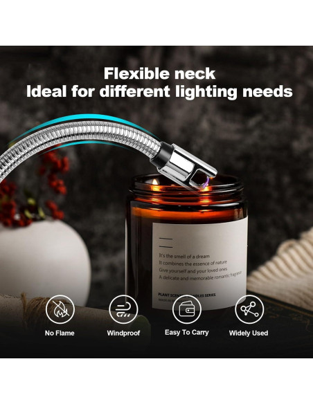 Encendedor Eléctrico VisliHH WSL-01 Recargable USB 2 Pzs