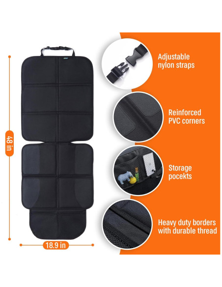 Protector de Asiento de Coche JOYSKY Y04 Impermeable 2 Pack