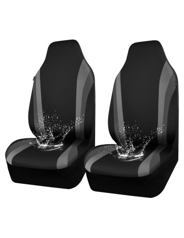 Fundas de Asiento de Coche CAR PASS Neopreno Impermeable Negro y Gris