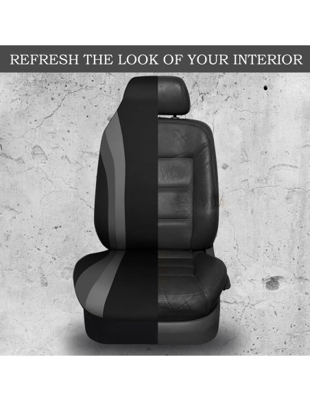 Fundas de Asiento de Coche CAR PASS Neopreno Impermeable Negro y Gris