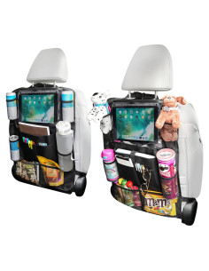 Organizador de Asiento de Coche Haussimple 2 Paquetes con Soporte para Tableta