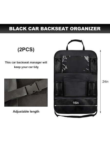 Organizador de Asiento Trasero de Coche NYTKL 2PCS Impermeable