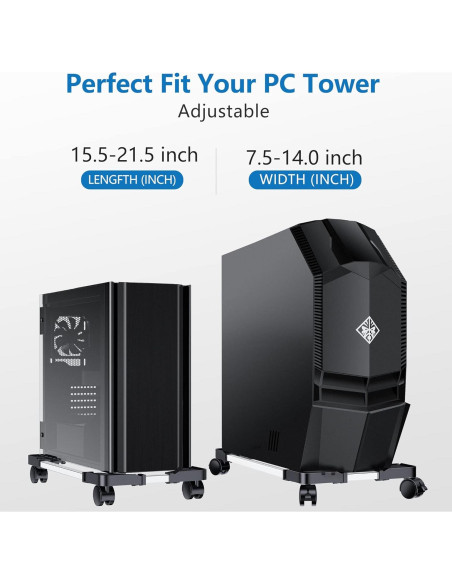 Soporte Ajustable para Torre de Computadora LABOBOLE 40x19 cm