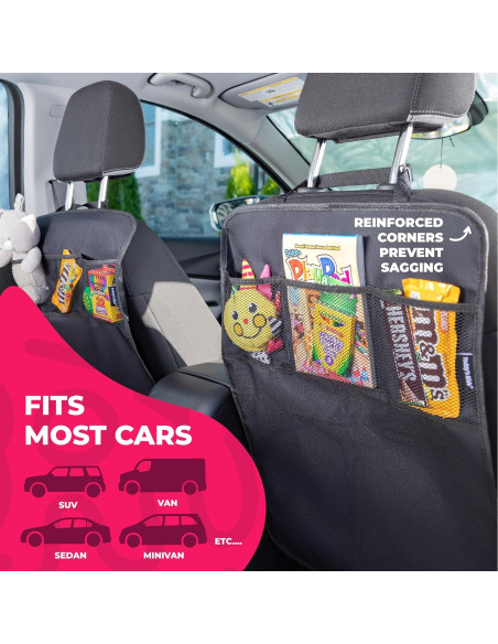 Paquete de 2 Protectores de Asiento Todays Kids - Impermeables y Organizadores