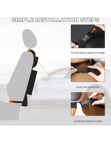 Organizador de Asiento Trasero de Coche NYTKL 2PCS Impermeable