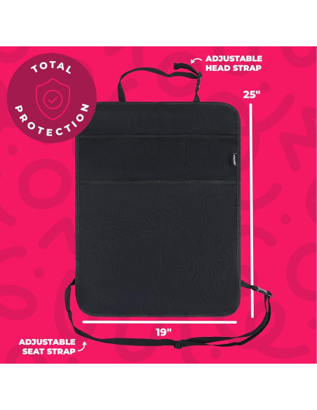 Paquete de 2 Protectores de Asiento Todays Kids - Impermeables y Organizadores