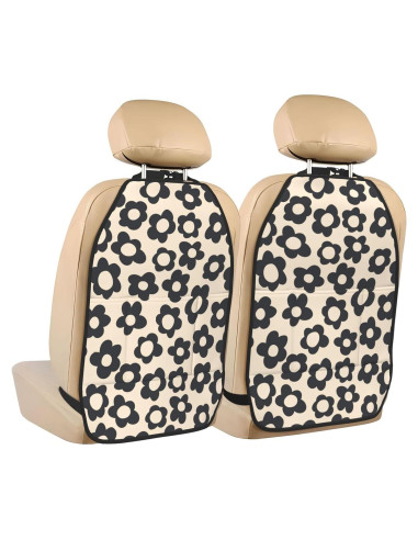 Protector de Asiento Trasero YANGDADA 2 Pack Flores Vintage