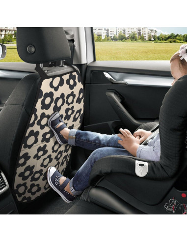 Protector de Asiento Trasero YANGDADA 2 Pack Flores Vintage