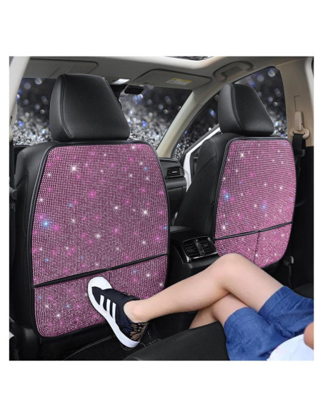 Alfombrillas Protectores de Asiento de Coche Pirador Rosa 2Pcs