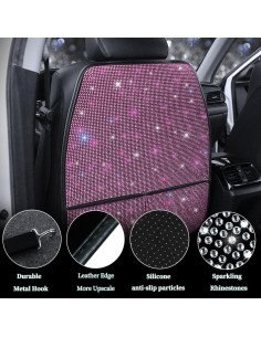 Alfombrillas Protectores de Asiento de Coche Pirador Rosa 2Pcs 2