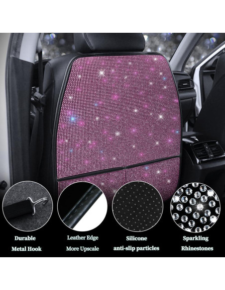 Alfombrillas Protectores de Asiento de Coche Pirador Rosa 2Pcs