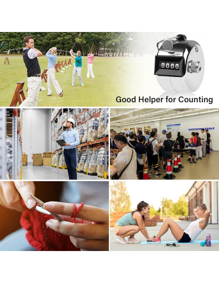 Contador de Clicker SDARMING 4 Dígitos Metal 0-9999