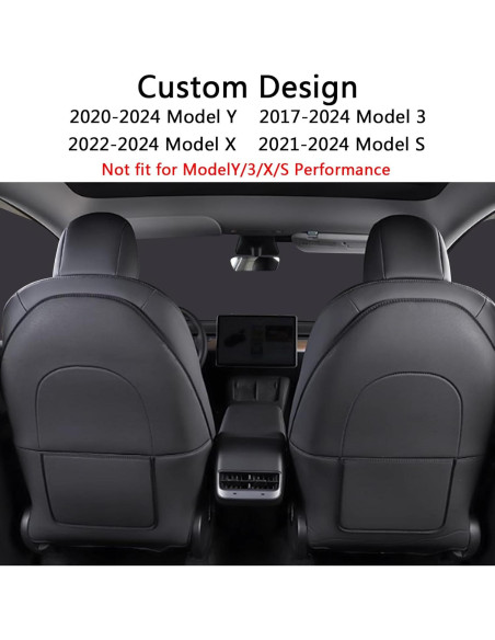 Protector de Asiento Trasero Arcoche para Tesla Model 3 Y S X - Impermeable y Resistente