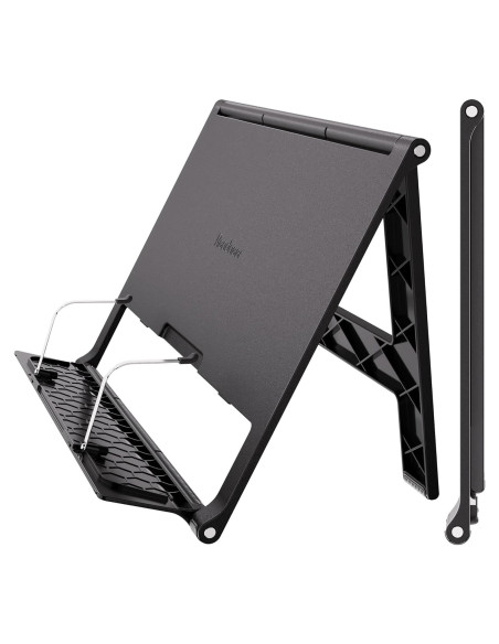 Soporte de Libro Ajustable Readaeer Negro para Libros Gruesos