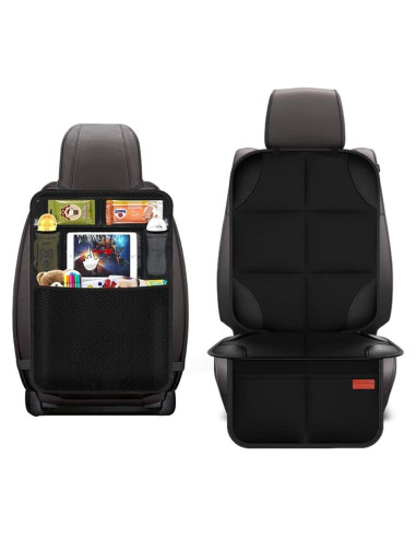 Protector de Asiento de Coche Luckybay 2-en-1 con Organizador