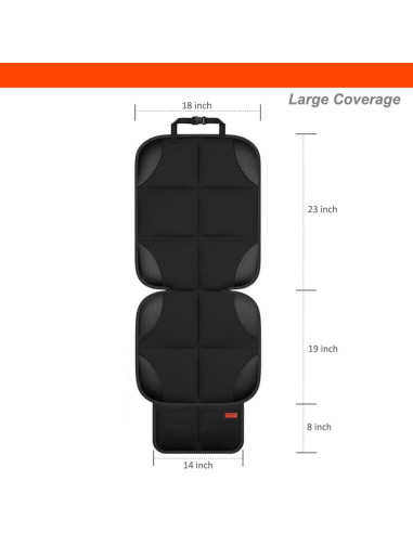 Protector de Asiento de Coche Luckybay 2-en-1 con Organizador