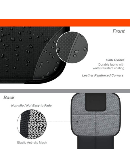 Protector de Asiento de Coche Luckybay 2-en-1 con Organizador Protector de Asiento de Coche Luckybay 2-en-1 con Organizador