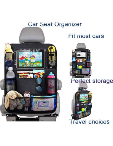 Organizador de Asiento Trasero de Coche LNtech Negro 2 Pack