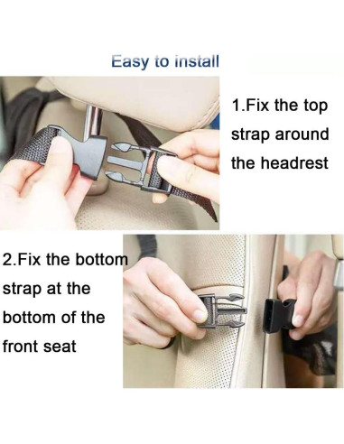 Organizador de Asiento Trasero de Coche LNtech Negro 2 Pack