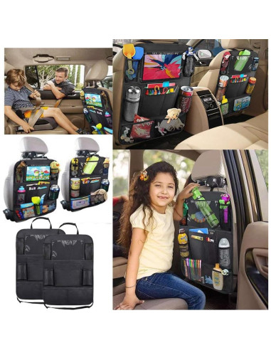 Organizador de Asiento Trasero de Coche LNtech Negro 2 Pack