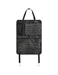 Organizador de Asiento Trasero YETTASBIN Leopardo Negro 2 Pzs 2