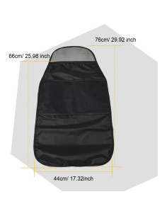 Protector de Asiento Trasero Deemars con Organizador Impermeable 2