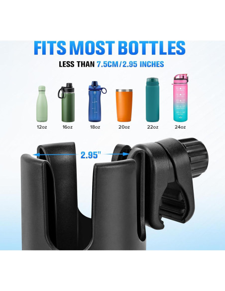 Soporte para Tazas TSAKBAM TB-017 Ajustable 360 Negro