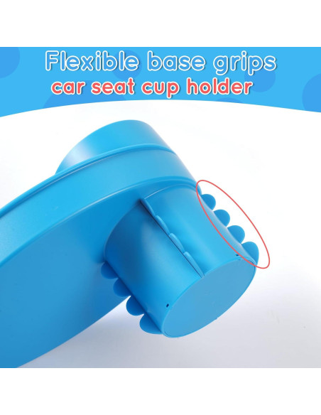 Bandeja para Snacks y Portavasos Elfzone Azul - Ajuste Universal