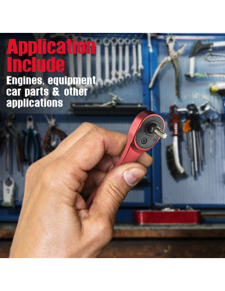 CROM Mini Ratchet 1/4" - Controlador de Bit Hexagonal