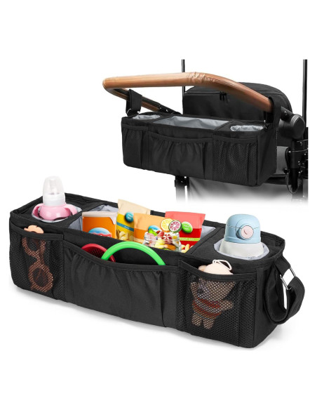 Consola para Padres de Carro Wonderfold W4 y Keenz 7S+, Negro