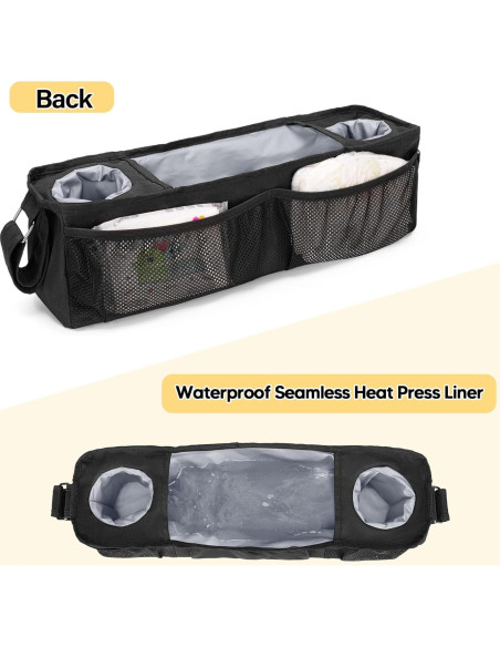 Consola para Padres de Carro Wonderfold W4 y Keenz 7S+, Negro