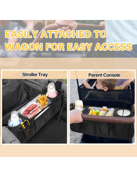 Consola para Padres de Carro Wonderfold W4 y Keenz 7S+, Negro