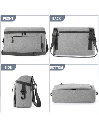 Organizador de Cochecito Citiskins Gris con Portavasos y Bolsillos
