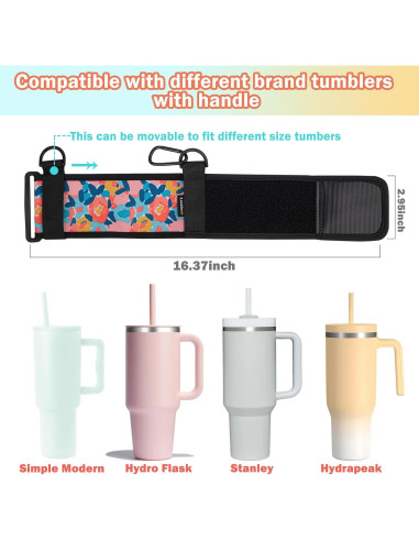 Soporte para Botellas de Agua LUCKINEE con Correa Ajustable 30-40 oz