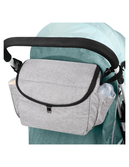 Organizador Universal para Carriola Accmor - Bolsa Gris 249g Organizador Universal para Carriola Accmor - Bolsa Gris 249g