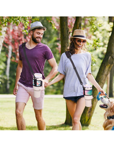 Soporte para Botellas de Agua LUCKINEE con Correa Ajustable 30-40 oz