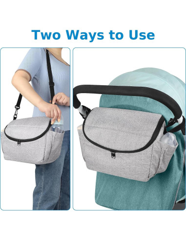 Organizador Universal para Carriola Accmor - Bolsa Gris 249g