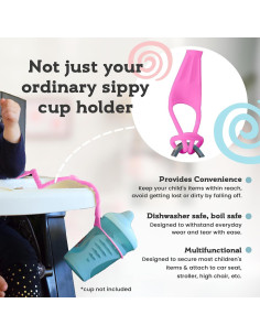 Brilli Baby Cup Catcher Correa de Seguridad Verde Lima 2