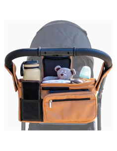 Caddy para Cochecito Mama Lubu de Cuero Vegano Impermeable