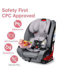 Bandeja para Asiento de Auto SSPONT Rosa con Portavasos 2