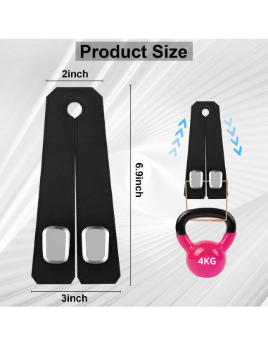 Ganchos Dobles para Reposacabezas Elegananccy - Organizador de Coche Negro