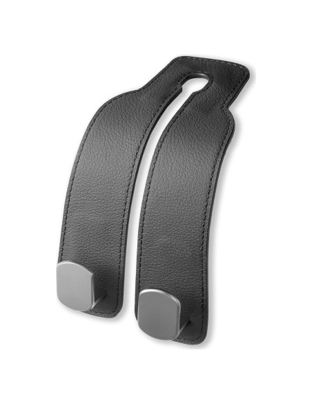 Gancho de Almacenamiento de Asiento de Coche Jayanes - Cuero Negro Gancho de Almacenamiento de Asiento de Coche Jayanes - Cuero Negro