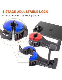 Gancho Oculto para Reposacabezas COCO STARKE 2 en 1 Plateado 2