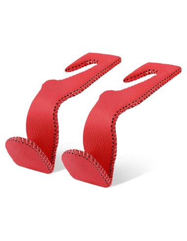 Ganchos para reposacabezas Etre Jeune, 2 unidades rojos