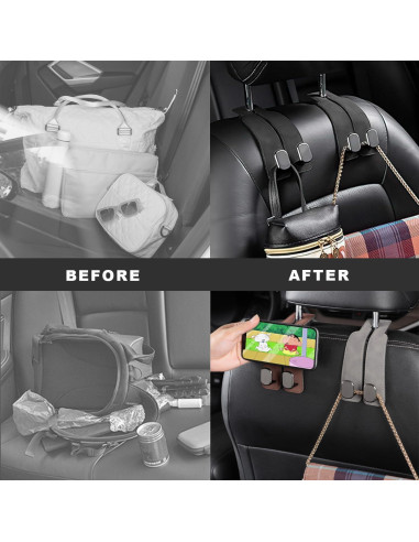 Ganchos de Almacenamiento para Asiento de Coche CONEATI - Paquete de 2