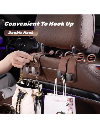 Ganchos de Almacenamiento para Asiento de Coche CONEATI - Paquete de 2