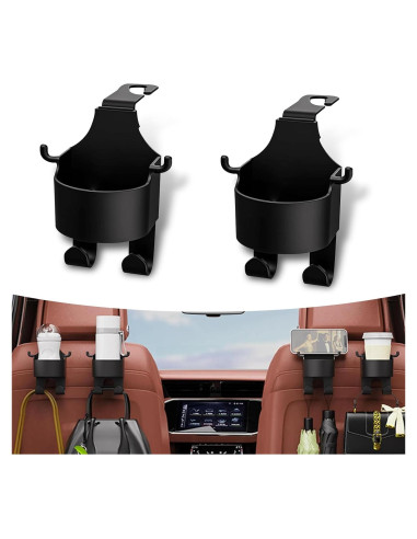 Ganchos para Reposacabezas de Coche Getfay 2 Piezas Multifuncional