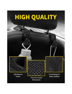 Ganchos para Reposacabezas de Coche Blink Diamond - 4 Piezas 2